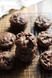 Thick And Fudgy Double Chocolate Cookies Pinch Of Yum Recipe Chocolate Cookies Double Chocolate Cookies Fudgy