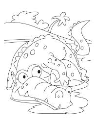 Frightened Alligator Coloring Pages Coloring Pages Deer Coloring Pages Alligator