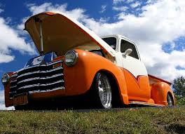 Image result for Orange 1952 Truck