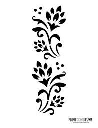 10 Free Flower Stencil Designs For Printing Craft Projects Print Color Fun A selection of butterflies to print and use in 18 different styles. 10 free flower stencil designs for