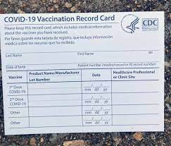 Coronavirus Vaccination Cards A Target Of Scams The Washington Post