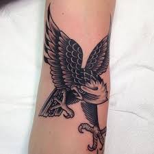 Black American Traditional Tattoo Eagle Marc Nava On Instagram Black Grey Eagle In A Ditch On My Dude Freedomseely Traditional Tattoo Black And Grey Tattoos Traditional Eagle Tattoo