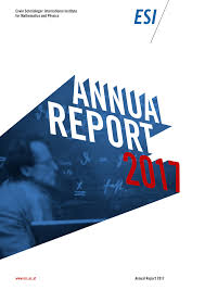 ESI ANNUAL REPORT 2017