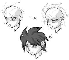 Anime hair is often based on real hairstyles but tends to be drawn in clumps rather than individual strands. How To Draw Anime Hair Drawing Manga Hair Lesson How To Draw Step By Step Drawing Tutorials