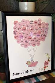 Baby Shower Guest Sign In Guest Book Alternative Baby Girl Etsy Baby Shower Guest Girl Baby Shower Decorations Baby Girl Shower Themes