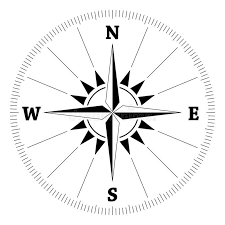 Black And White Compass Logo Compass Wind Rose Compass Rose Wind Rose With Cardinal Directions And Degree Sponsored Cardinal Directions Ro Wind Rose Compass Cardinal Directions