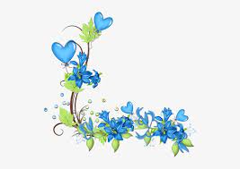Maybe you would like to learn more about one of these? Tube Coeur Transparent Blue Flower Border Png Image Transparent Png Free Download On Seekpng