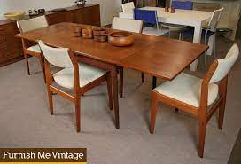 4 finn juhl dining chairs danish mid century modern. Mid Century Modern Narrow Danish Teak Dining Table