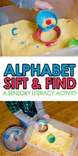Alphabet Sift And Find Busy Toddler Easy Toddler Activities Toddler Learning Activities Toddler Activities
