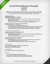 Sample Social Work Resume Resume Cover Letter Examples Resume Objective Statement Sample Resume
