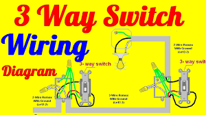 3 way switch wiring diagram. 3 Way Switch Wiring Diagrams How To Install Youtube
