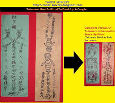 Taoist Black Magic Talismans To Separate 28break Up 29 Couple 2 Jpg 670 599 Talisman Breakup Taoist