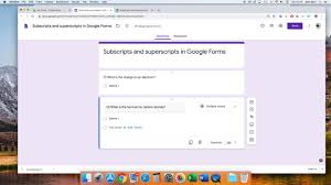 See full list on solveyourtech.com How To Enter Subscripts And Superscripts In Google Forms Youtube