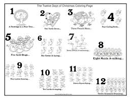 Touch device users, explore by touch or with swipe gestures. Coloring Pages Twelve Days Of Christmas