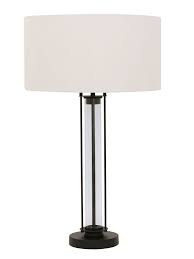 Table lamp $ 25 (4) fado. Iris 1 Light Table Lamp In Black Glass White Beacon Lighting