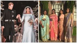 The lace pencil dress costs $159.99 aud ($128.13 usd). When An Indian Sari Graced Royal Wedding Of Prince Harry And Meghan Markle Buzz News India Tv