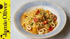 In hot oil, slice onions and fry. Jamie S Specials Seafood Linguine Jamie S Italian Youtube