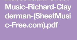 Liebestraum Sheet Music Richard Clayderman Sheetmusic Free Com Pdf