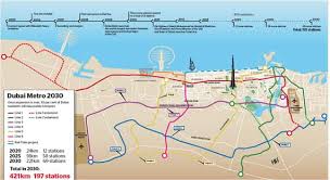 New Dubai Metro Rail Line Route 2020 To Come Up Soon