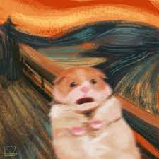 The Scream Pizzzatonix Digital 500500 2018 Cute Animal Memes Funny Animal Pictures Cute Little Animals