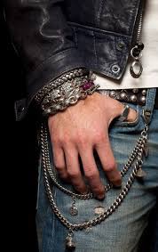 Silver Snake Link Bracelet Bohemian Style Men Mens Accessories Jewelry Mens Accessories Necklace