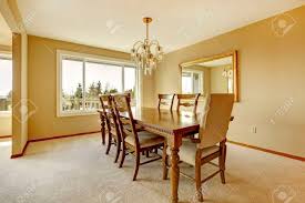 Cheap dining tables, buy quality furniture directly from china suppliers:fashion folding dining table furniture yemek masasi multifunctional rectangle dining table with 4 chairs enjoy free shipping worldwide! Warm Colors Dining Room With Carved Wood Table Set And Mirror Stock Photo Picture And Royalty Free Image Image 26606643