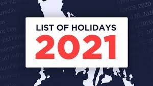 Feast of the nativity of mary. List Philippine Holidays For 2021