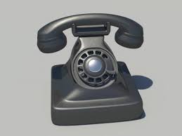Old Phone Free 3d Model Ma Mb Fbx Free3d Old Phone Cordless Phone Vintage Phones