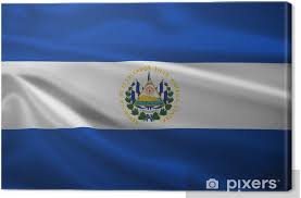 Национално знаме на салвадор (bg); Leinwandbild El Salvador Flagge Weht Im Wind Pixers Wir Leben Um Zu Verandern