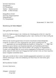 Ob arbeitsvertrag, bürgschaftsvertrag, dienstwagenüberlassung, ratenzahlungsvereinbarung oder zeugnis: Muster Bewerbung Fur Nebentatigkeit