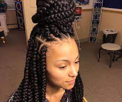 Different types of hair braid styles and beautiful braids for kids, short hard, long hair, or hair to the blending a fishtail braid into your low bun can give you a quick pop of flair. 51 Best Jumbo Box Braids Styles To Try With Trending Images