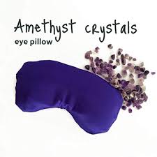 Amazon Com Pillowholic Silk Eye Pillow Removable Cover With Amethyst Crystals And Flax Seeds Inside Linen Inner Case Stress Eye Relief Savasana Pillow Cooling Eye Mask Healing Crystals Helps From Insomnia Handmade