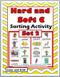 Hard And Soft C Sorting Activity Plus Worksheets Posters Set 2 Sorting Activities Sorting Cards Phonics Dance