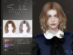 Eden hair mod · 3. Emily Cc Finds Mi Long Hair Wavy Hair For Female Lilis By