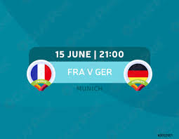 Inizio il 8 giugno 2021 à 13:45. Francia Vs Germania Partita Calcio 2020 Partita Di Campionato Contro Vettore Stock Crushpixel