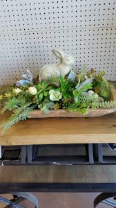 Easter Bunny Dough Bowl Centerpiece Easter Centerpieces Dough Bowl Centerpiece Farmhouse Table Centerpieces