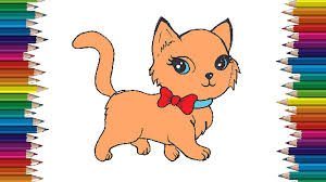 Jun 18, 2021 · to draw a cartoon cat, draw an oval for the body and a circle for the head, including a cross on the circle to guide you when drawing the face. Cute Drawings For Kids Cat Novocom Top