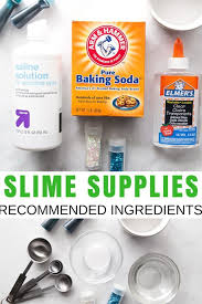 Recommended Slime Supplies For Making Slime Slime Ingredients Slimes Supplies How To Make Slime