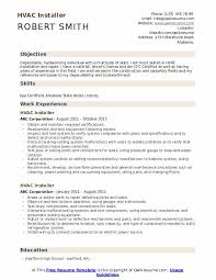 Step 3 then allows you to choose a service exam or installation exam (or both). Hvac Installer Resume Samples Qwikresume