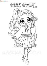 lol omg coloring pages free printable new popular dolls