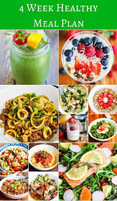 4 Week Healthy Eating Meal Plan Jeanettes Healthy Living