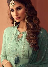 Buy Mint Green Designer Palazzo Suit In Usa Uk Canada Australia Newzeland Online