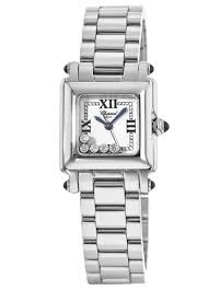 If you don't find your watch here, please send us a price request.all models can be also found read more. Chopard Happy Sport Classic Square 5 Floating Diamonds Women S Watch 278893 3006 Watchmaxx Com