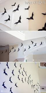 Easy Diy Halloween Decor Wall Of Bats Batman Decoration Ideas Of Batm In 2020 Halloween Bat Decorations Spooky Diy Halloween Decor Easy Diy Halloween Decorations