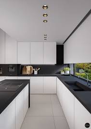 Three Black And White Interiors That Ooze Class Minimalist Kitchen Design Kitchen Cabinet Design White Kitchen Decor