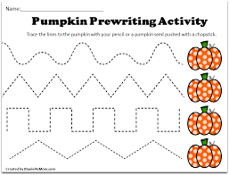 Free printable letter tracing worksheets for preschoolers and toddlers. Pre K Tracing Worksheets With A Pumpkin Theme