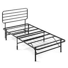Make sure this fits by entering your model number. Zinus Smartbase Black Twin Metal Bed Frame With Headboard Fsssbh 14t The Home Depot