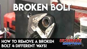 How To Remove A Broken Bolt 4 Different Ways Youtube