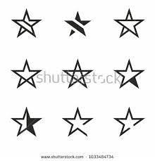 Star Icon Set Vector Favorite Symbol Or Button Star Logo Star Logo Design Logo Design Set Icon Set Vector