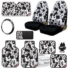 New Design Disney Mickey Mouse Sideless Car Seat Covers Floor Mats Lanyard Set With Air Freshener Walmart Com Mickey Mouse Car Disney Car Accessories Carseat Cover
